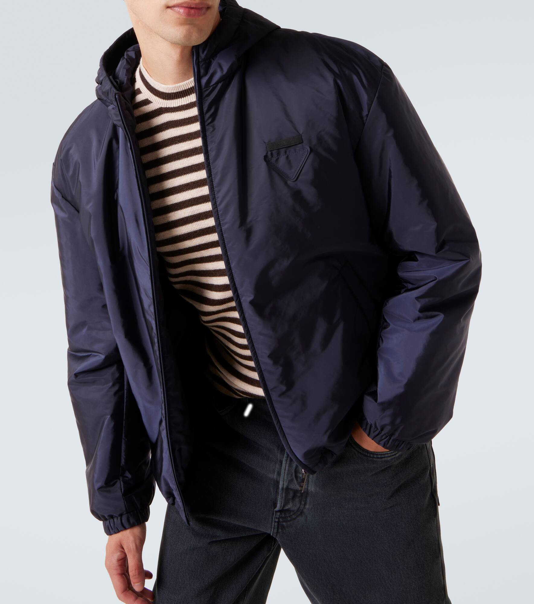 Hooded Re-Nylon jacket - 5