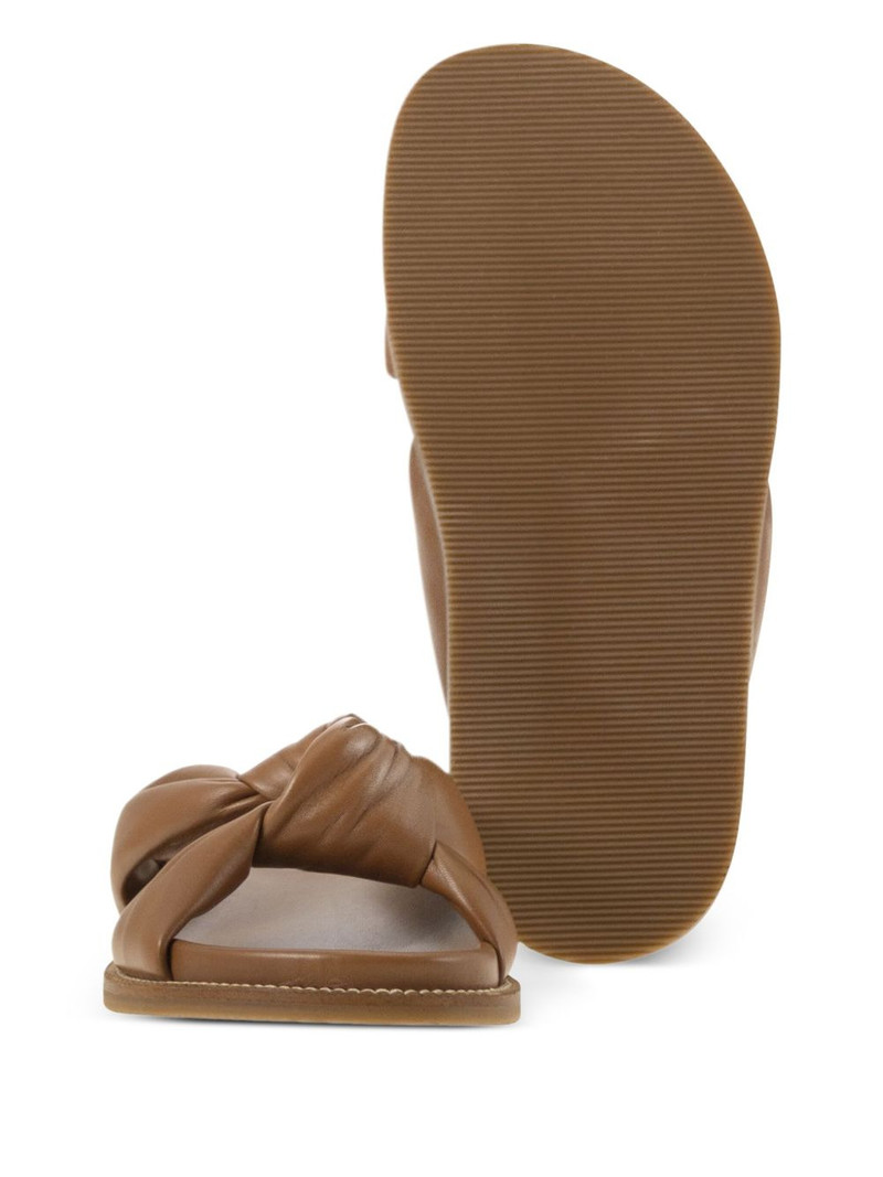 knot-detail leather sandals 3