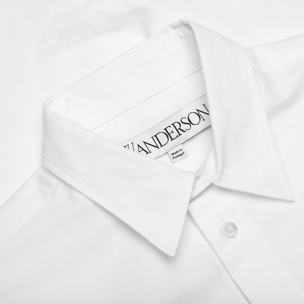 CLASSIC FIT LOGO POCKET SHIRT - WHITE - 3