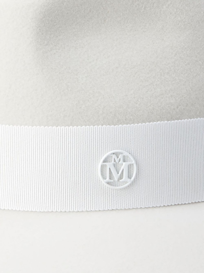 MAISON MICHEL Henrietta ribbon-detailed fedora hat outlook