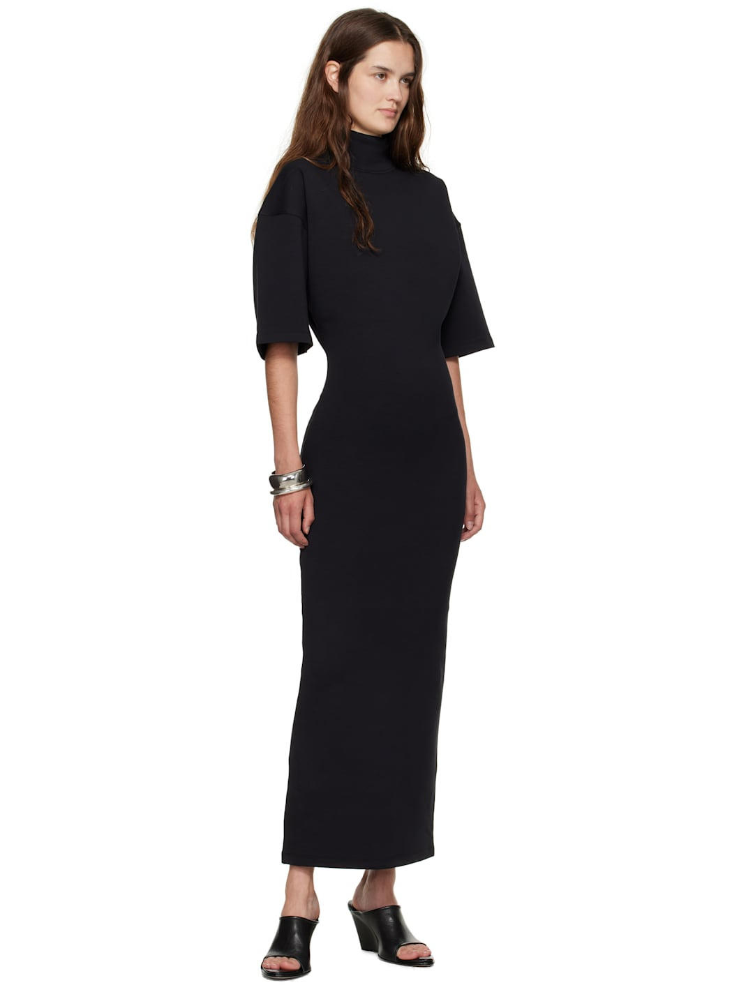 Black 'The JPG' Jersey Maxi Dress - 4