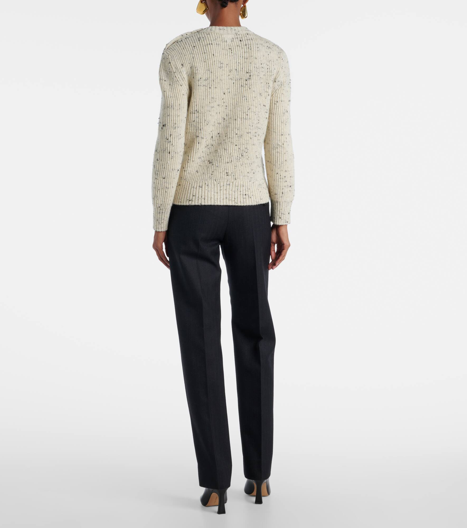 Knot wool-blend sweater - 3