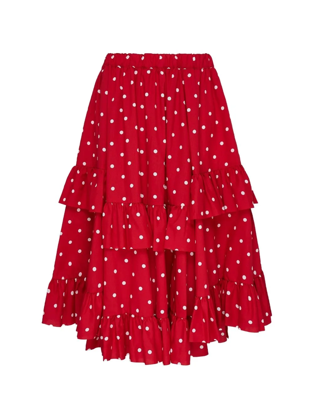 polka-dot ruffled skirt - 1