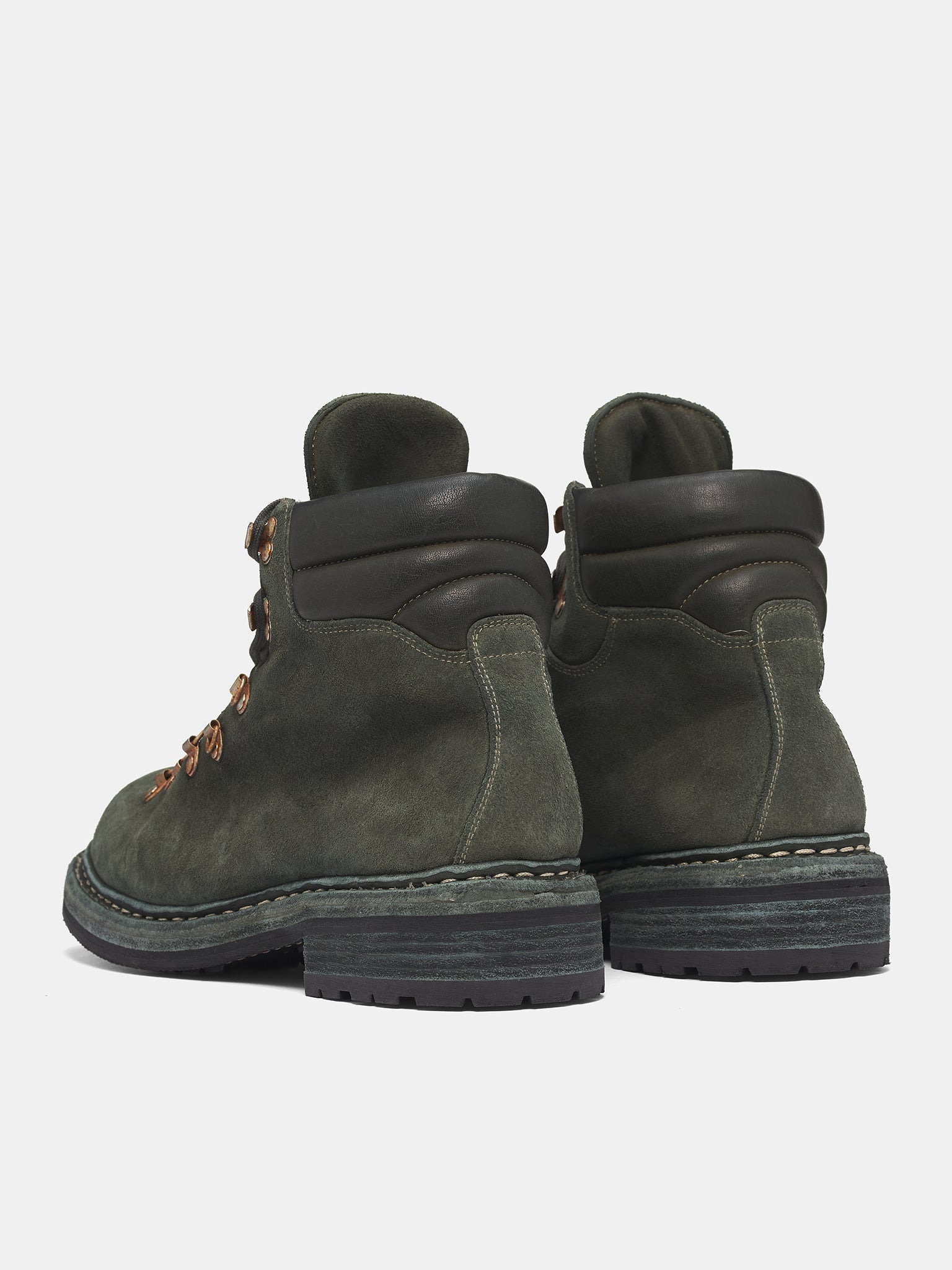 Green 19M Reverse Calf Hiking Boots - 5