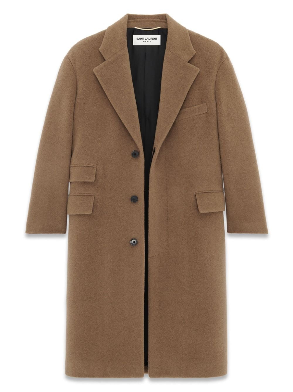 single-breasted wool coat - 2