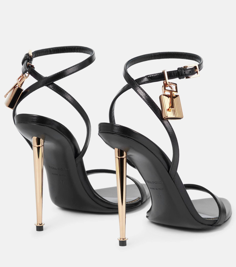 TOM FORD Padlock leather sandals outlook