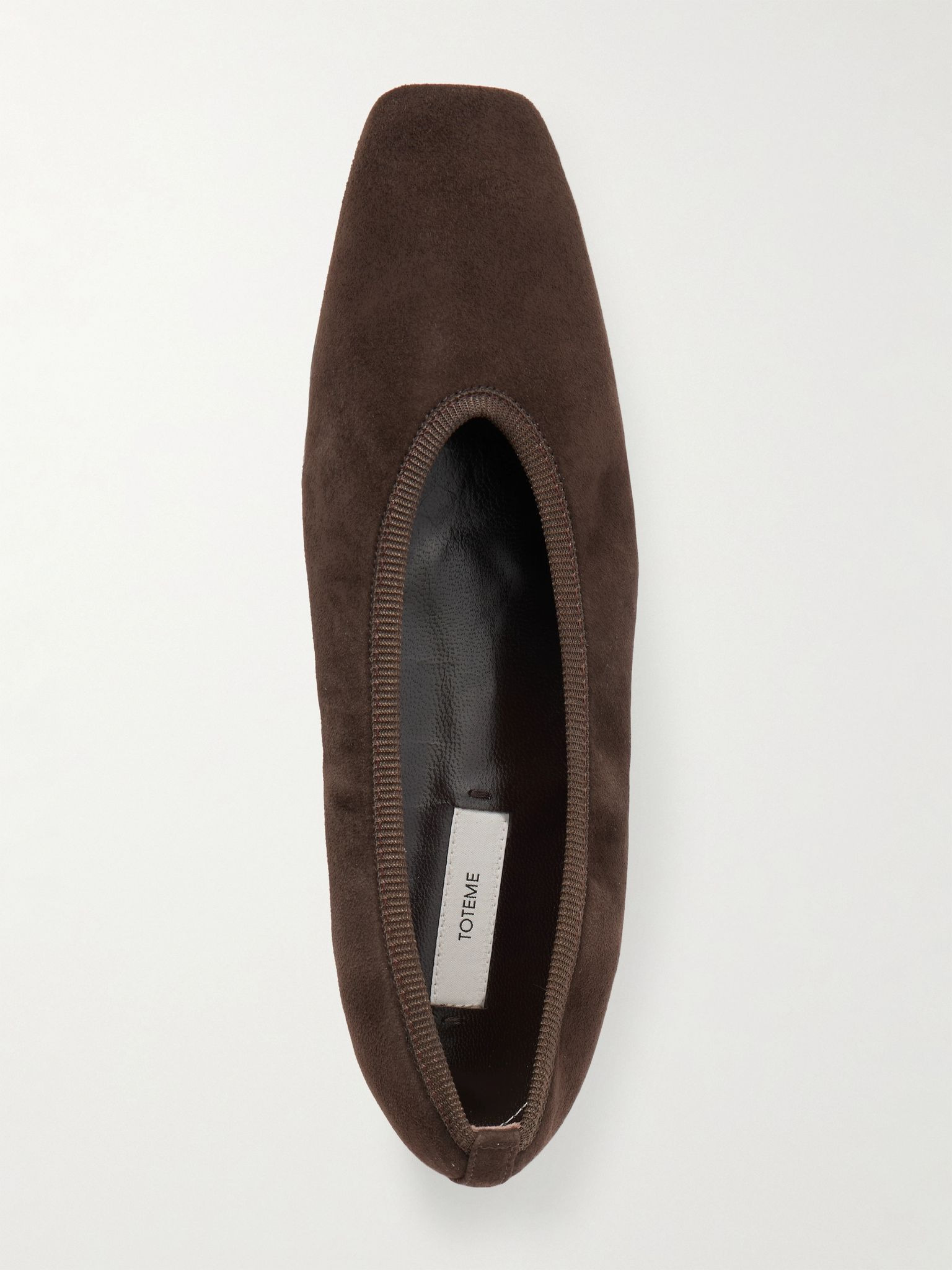 Minimalist suede ballet flats Chocolate - 5
