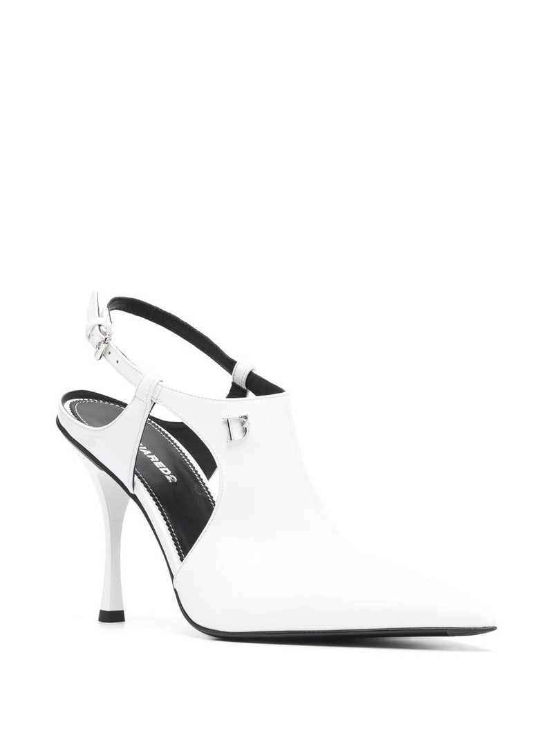 DSQUARED2 115mm slingback leather pumps outlook