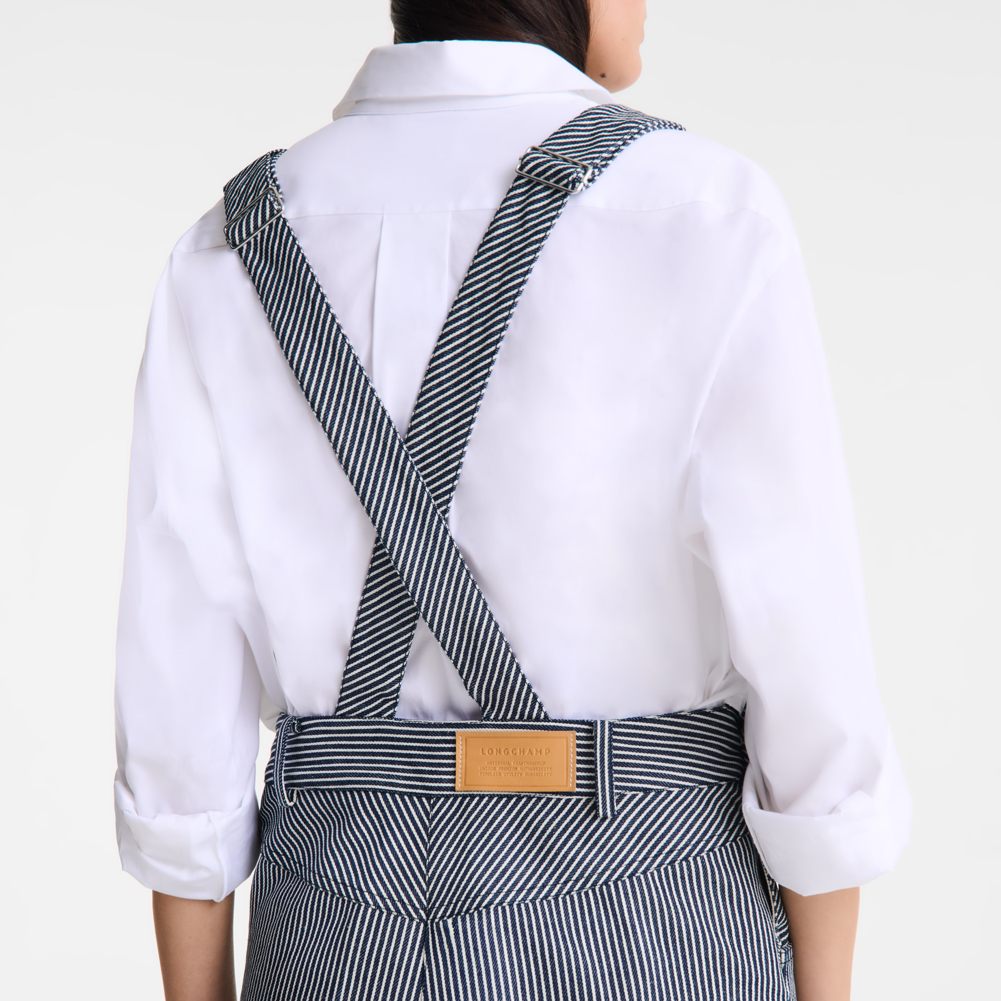 Jumpsuit Navy - Jacquard stripes - 5