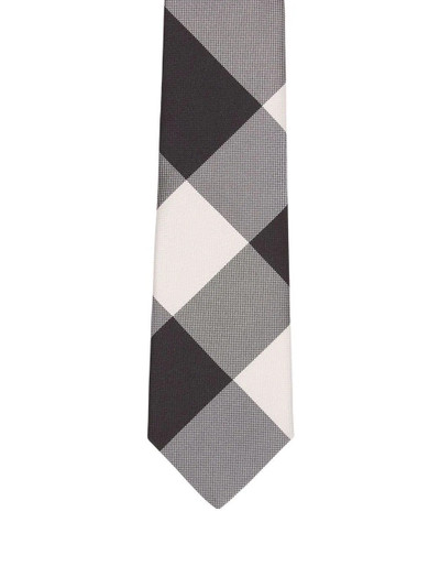 Burberry check-pattern tie outlook