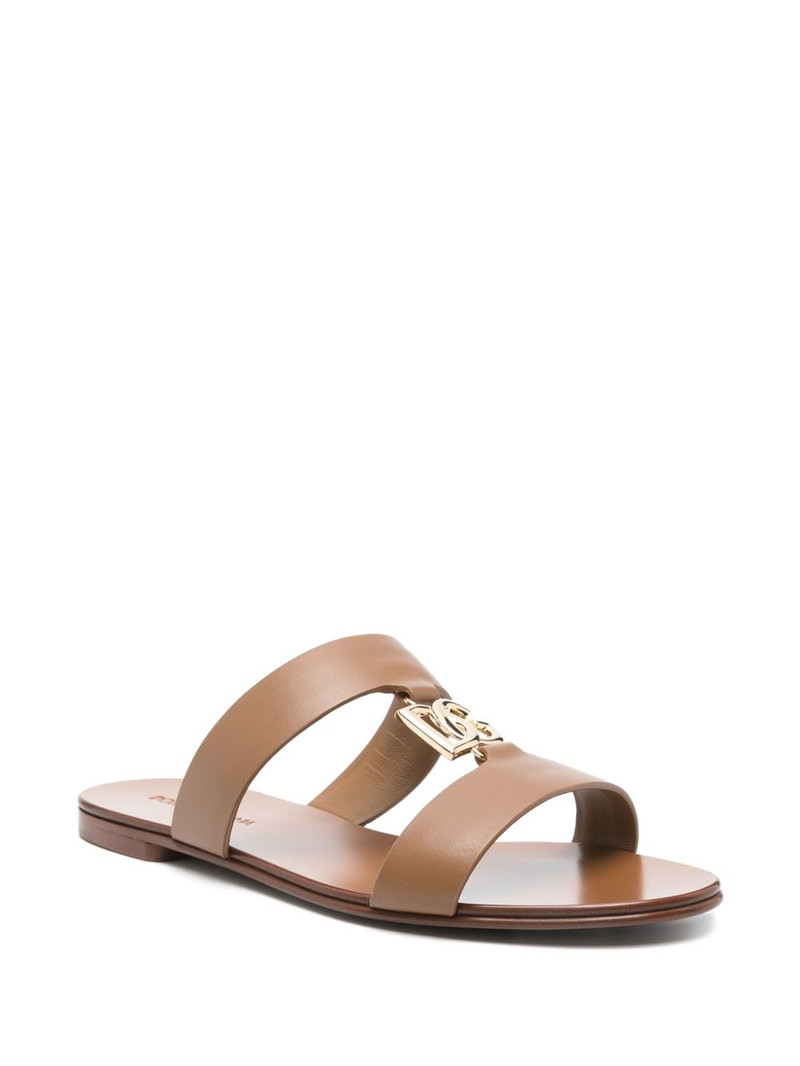 Dolce & Gabbana leather slides outlook