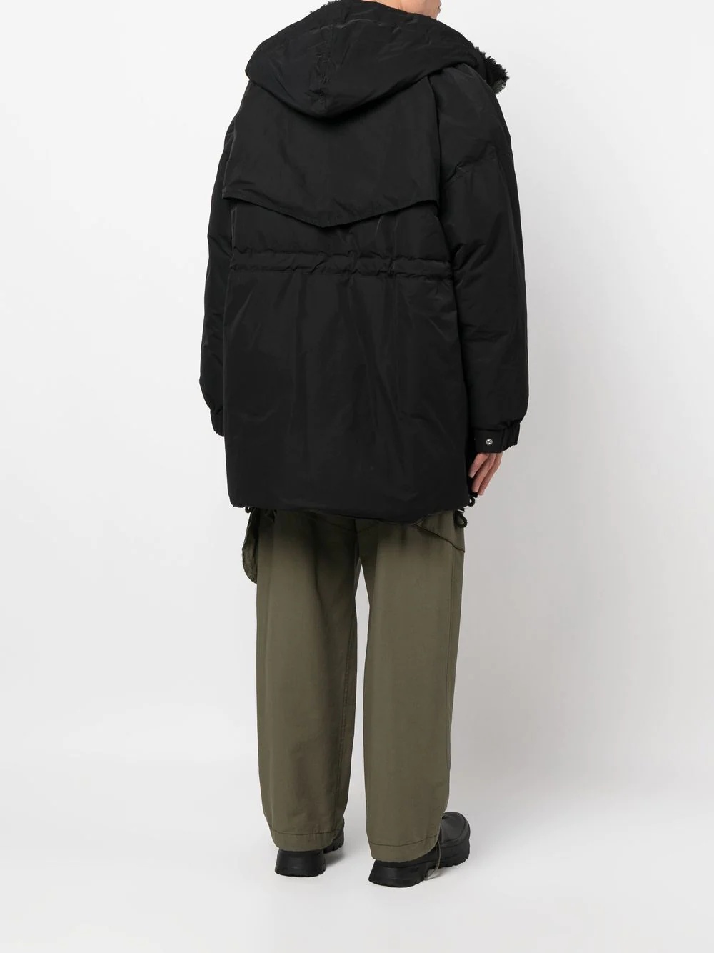 padded zip-up parka - 4