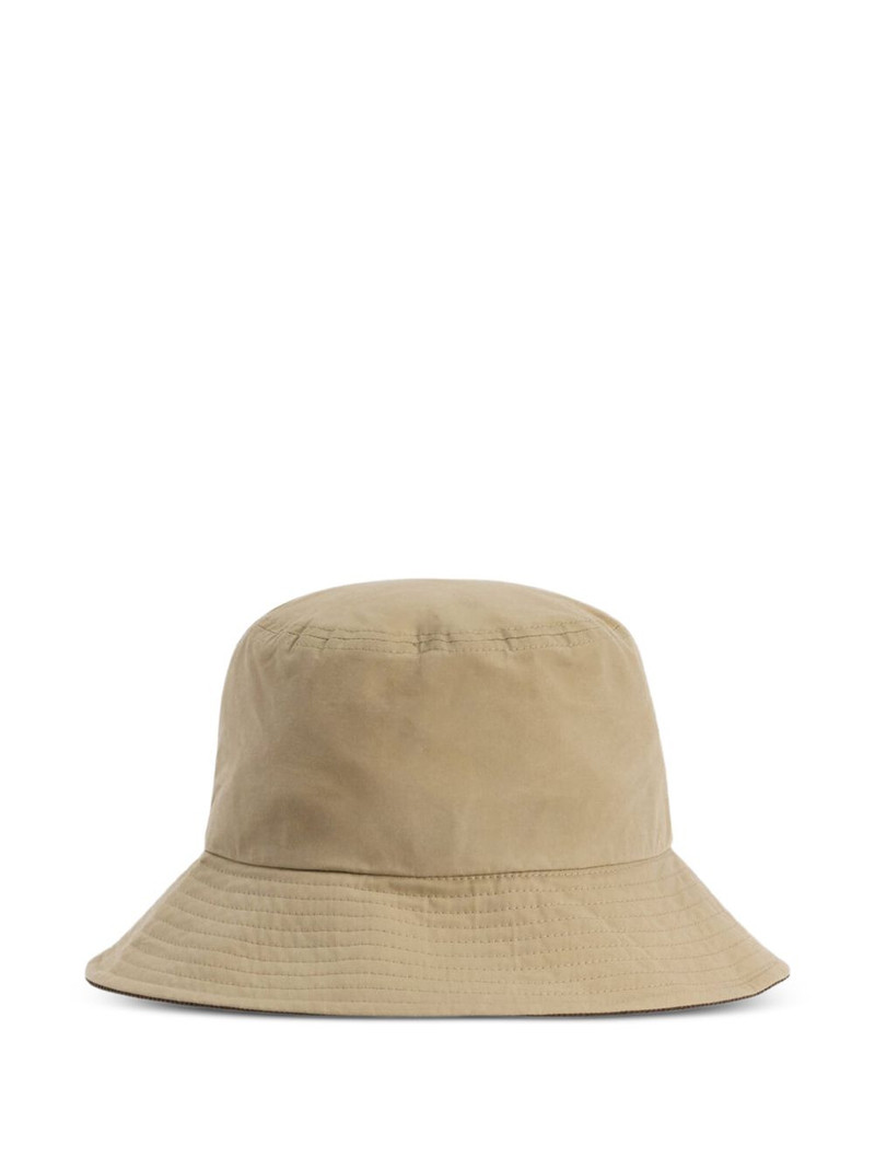 Barbour Asker logo-plaque bucket hat outlook
