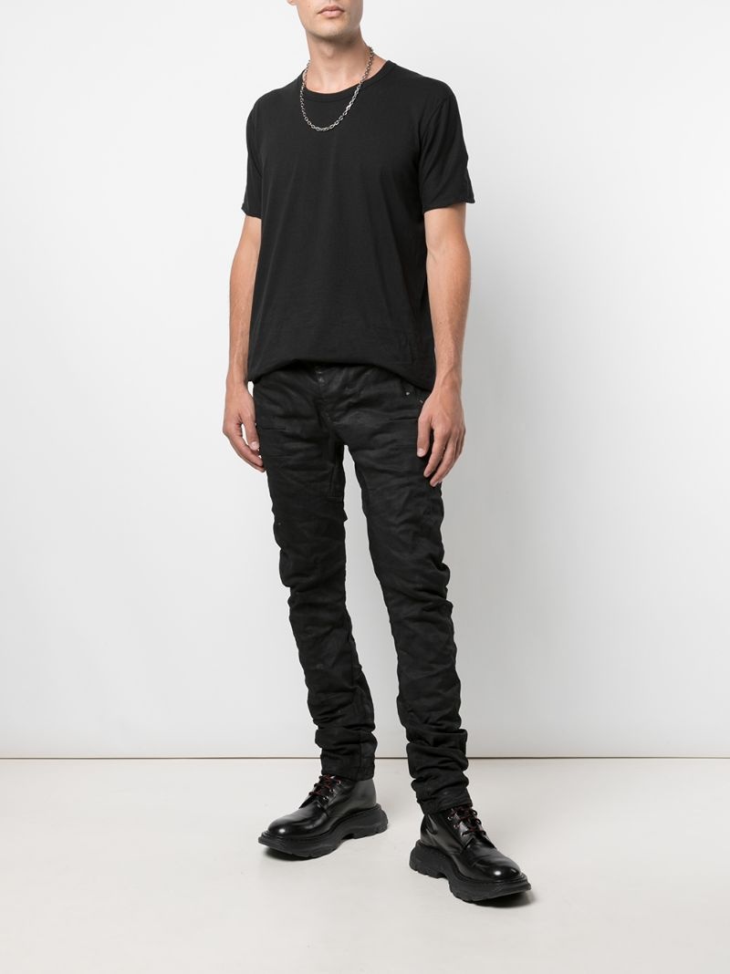 asymmetric-front skinny trousers - 2