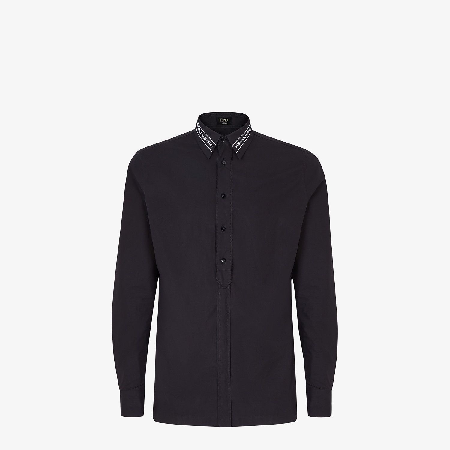 Black cotton shirt - 1