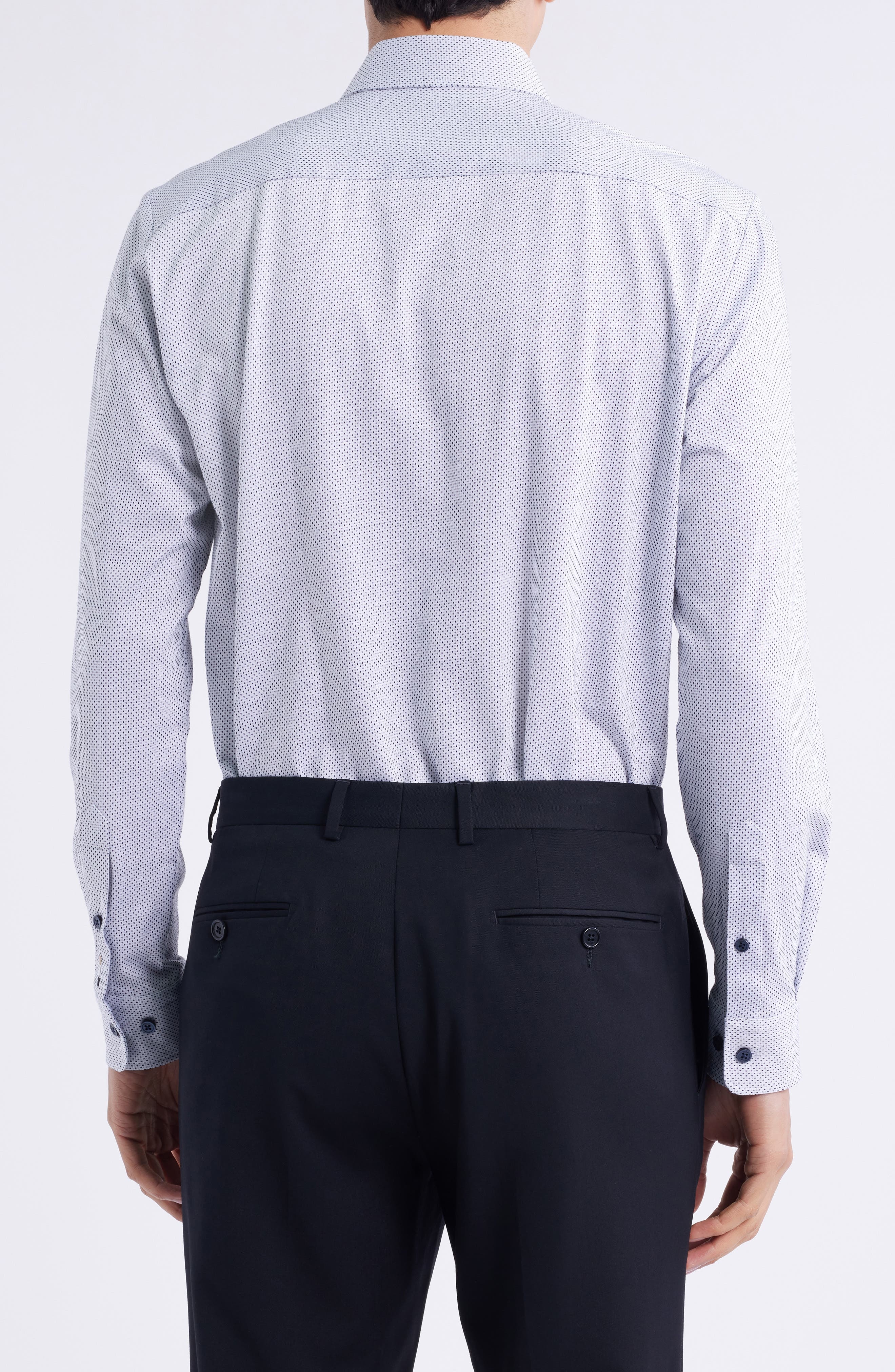 BOSS Roan Kent Slim Fit Button-Up Shirt in White at Nordstrom - 3
