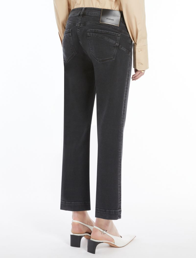 Perfect-fit five-pocket mini flare trousers - 4