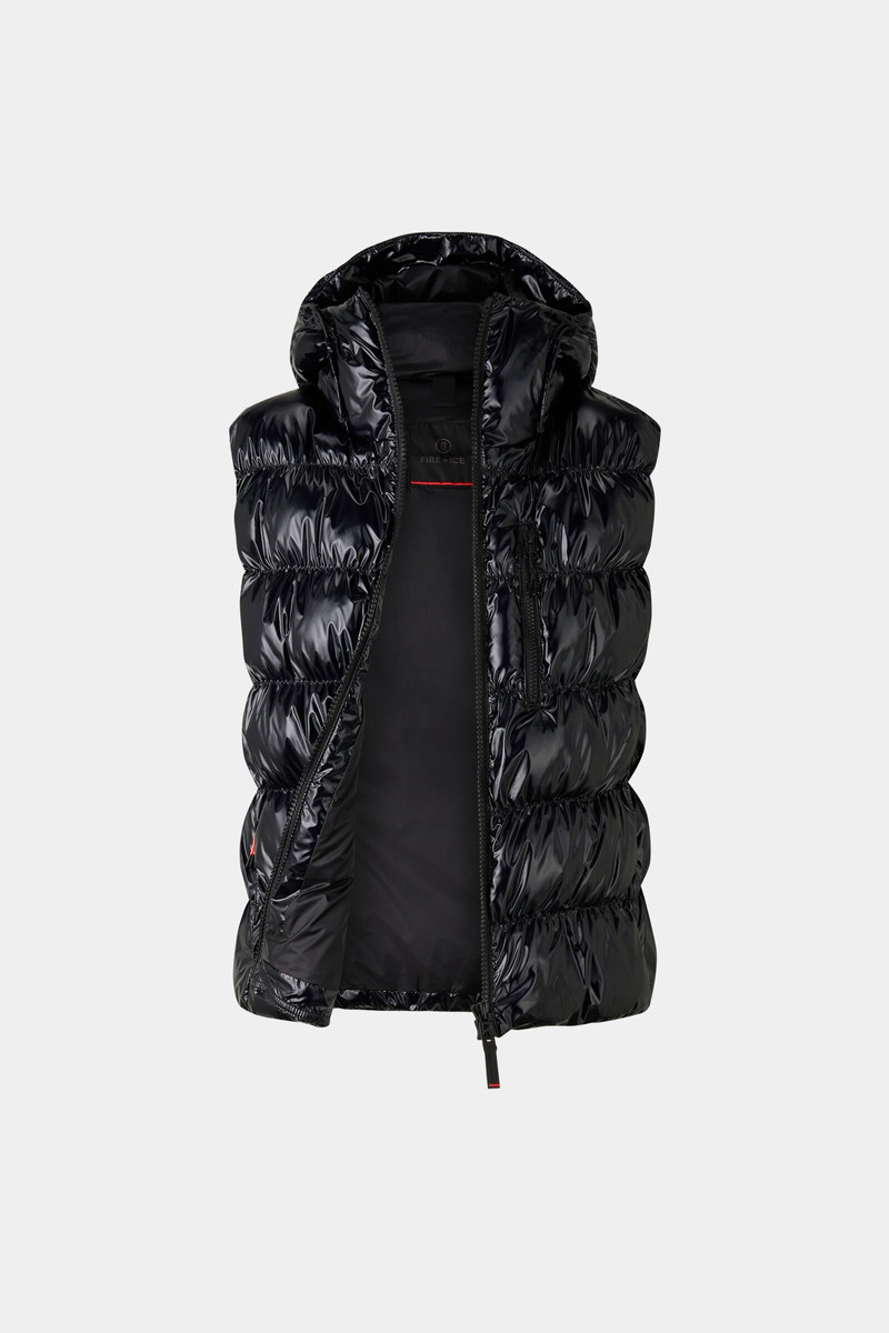 Naima Quilted waistcoat in Black 8