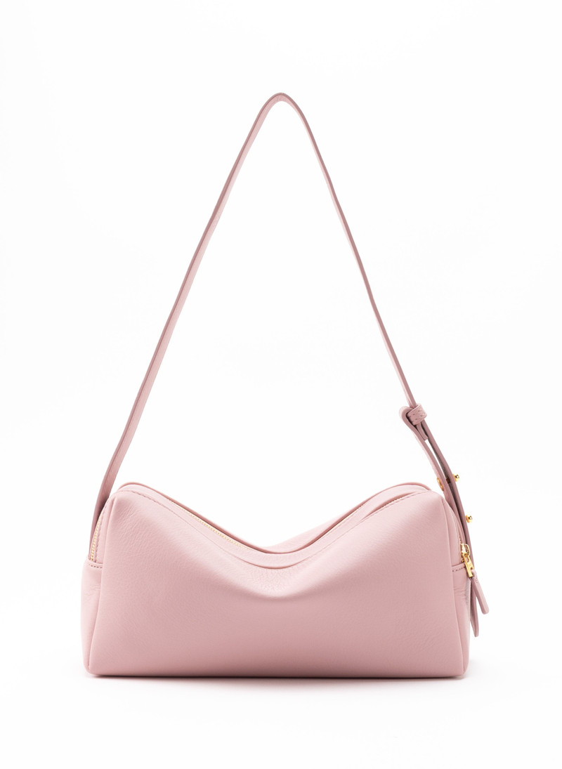 Trousse Pebbled Leather Pink 1