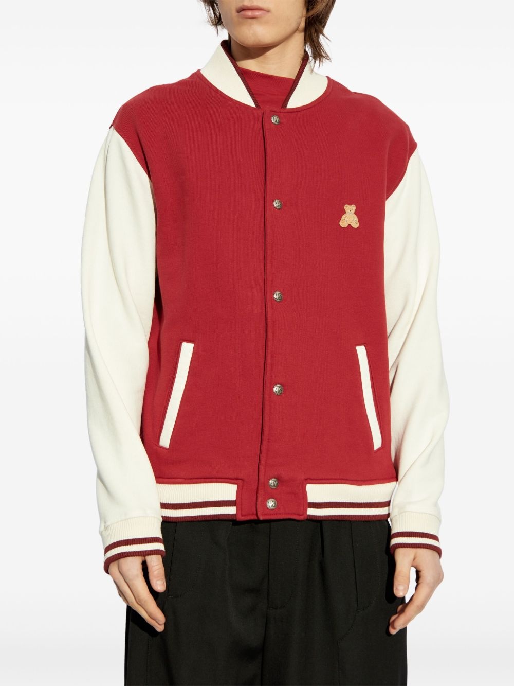 bear-motif bomber jacket - 3