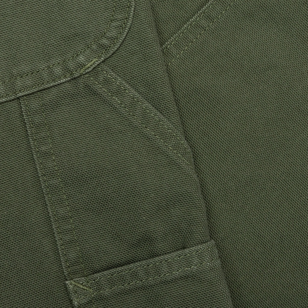COTTON CANVAS PAINTER PANT - MOSS GREEN - 5