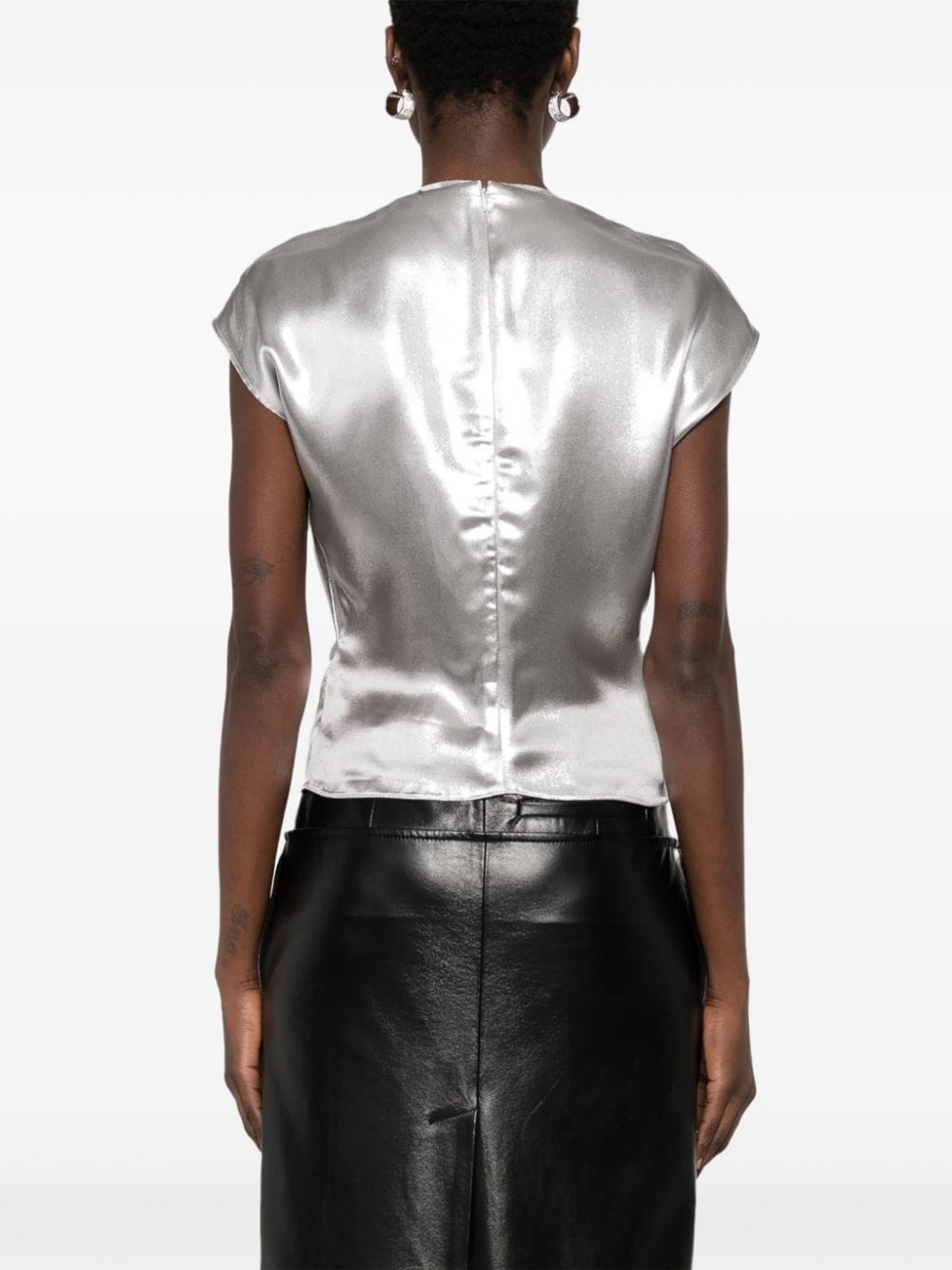 embellished lamÃ© top - 4