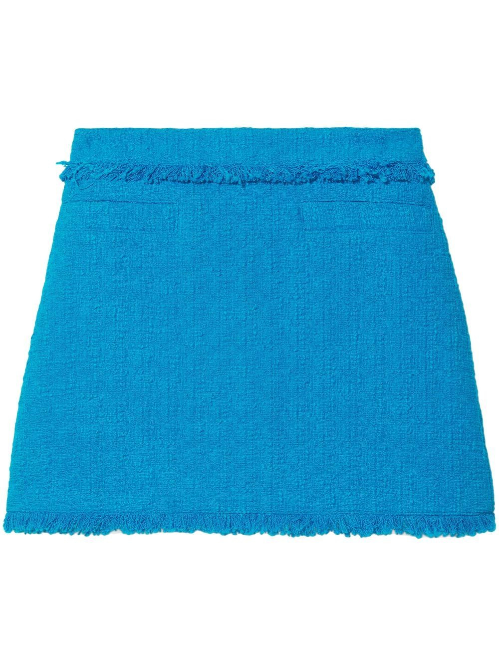tweed knitted mini skirt - 1