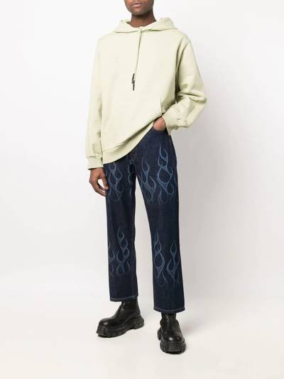 Étude flame-print straight-leg jeans outlook