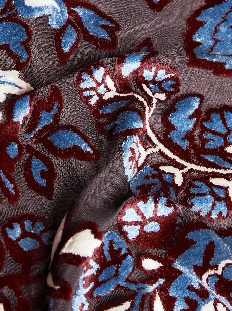 TULLE AND JACQUARD VELVET TROUSERS - 7