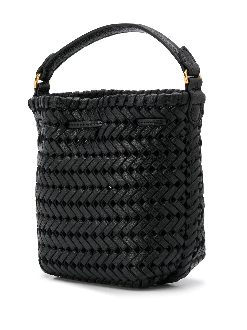 mini woven tote - 3