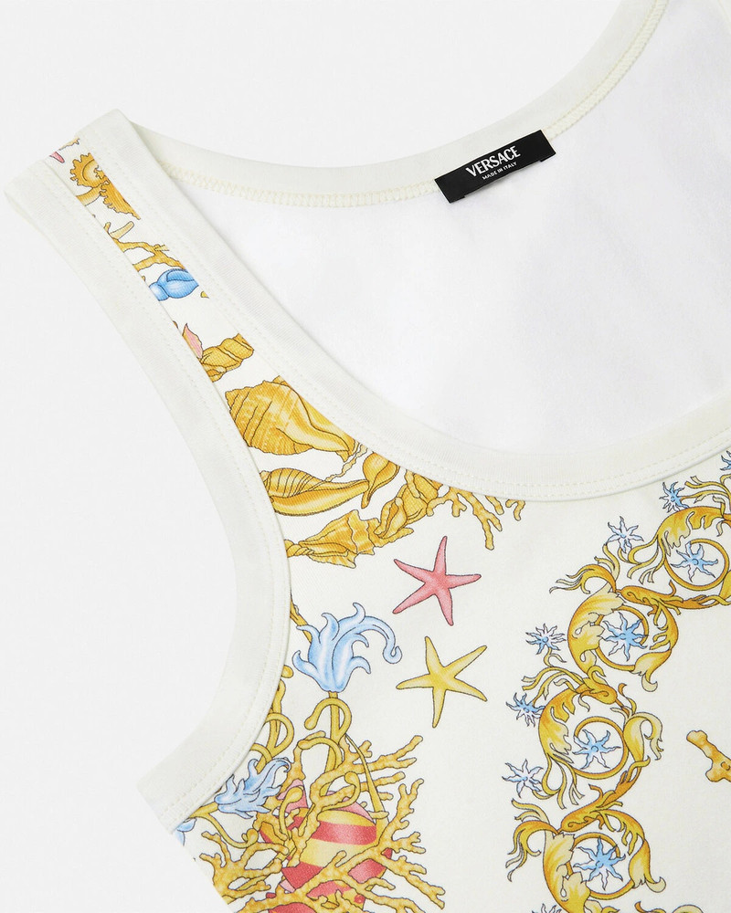 VERSACE Underwater Barocco Fitted Tank Top outlook