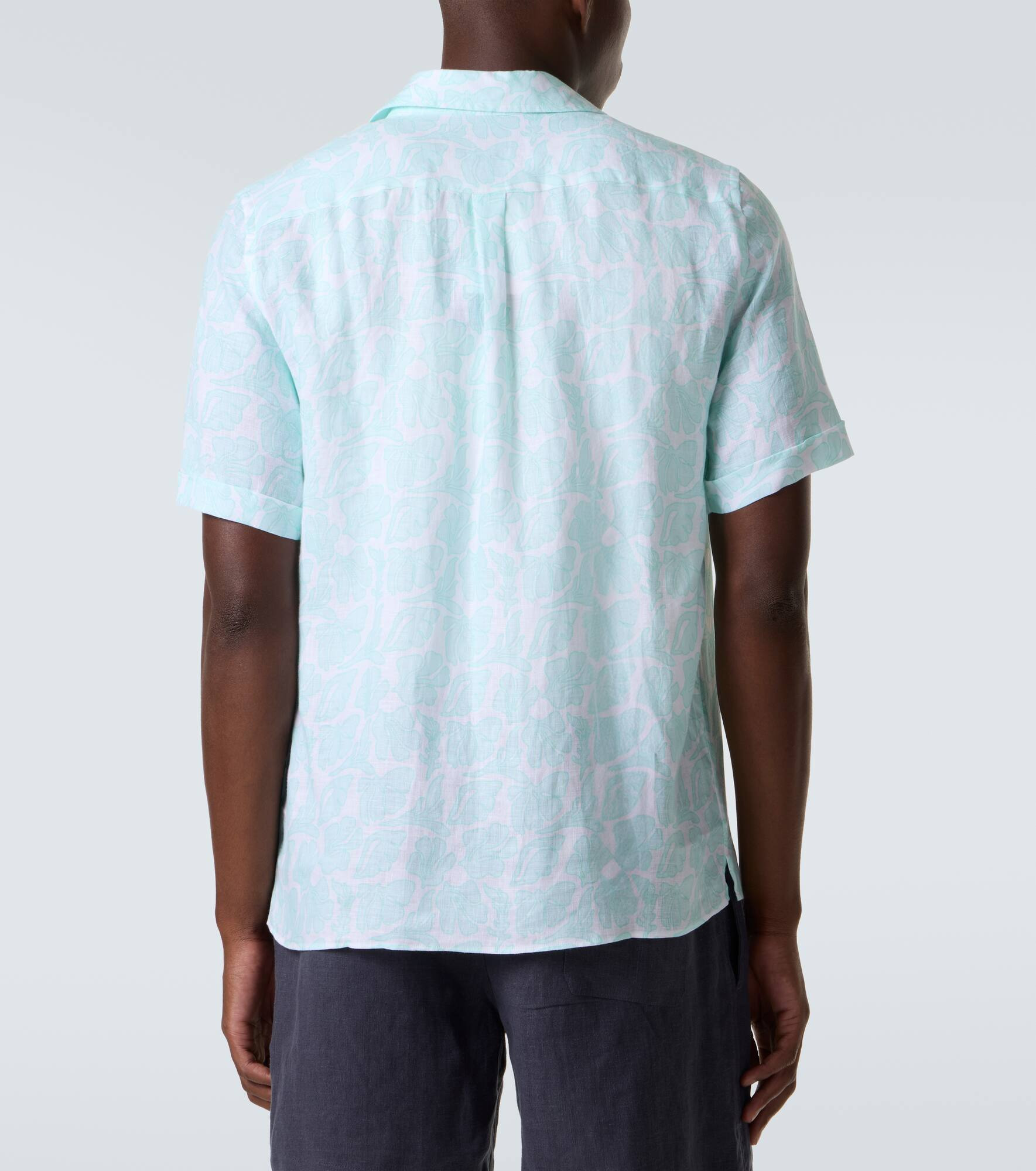 Charli floral linen bowling shirt - 4