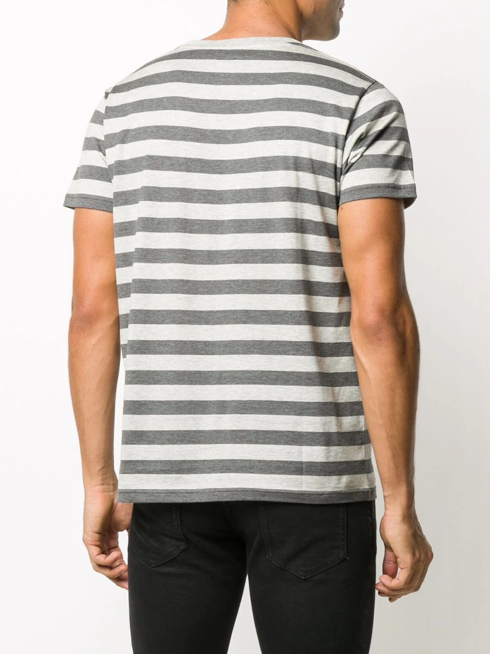 striped cotton T-shirt - 4