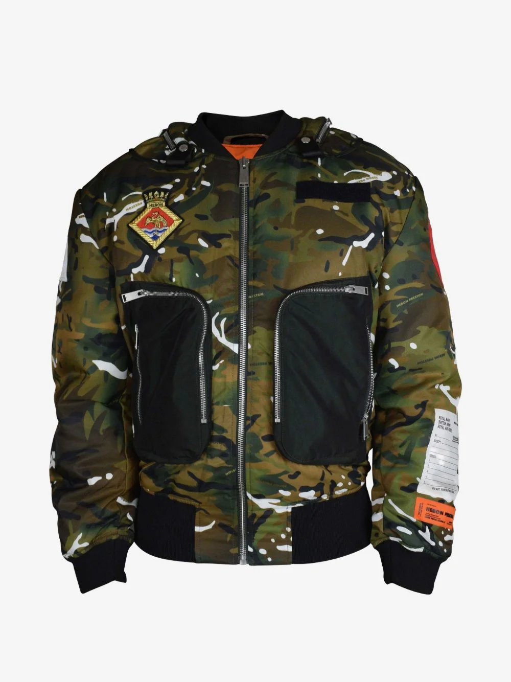 camouflage-print bomber jacket - 1