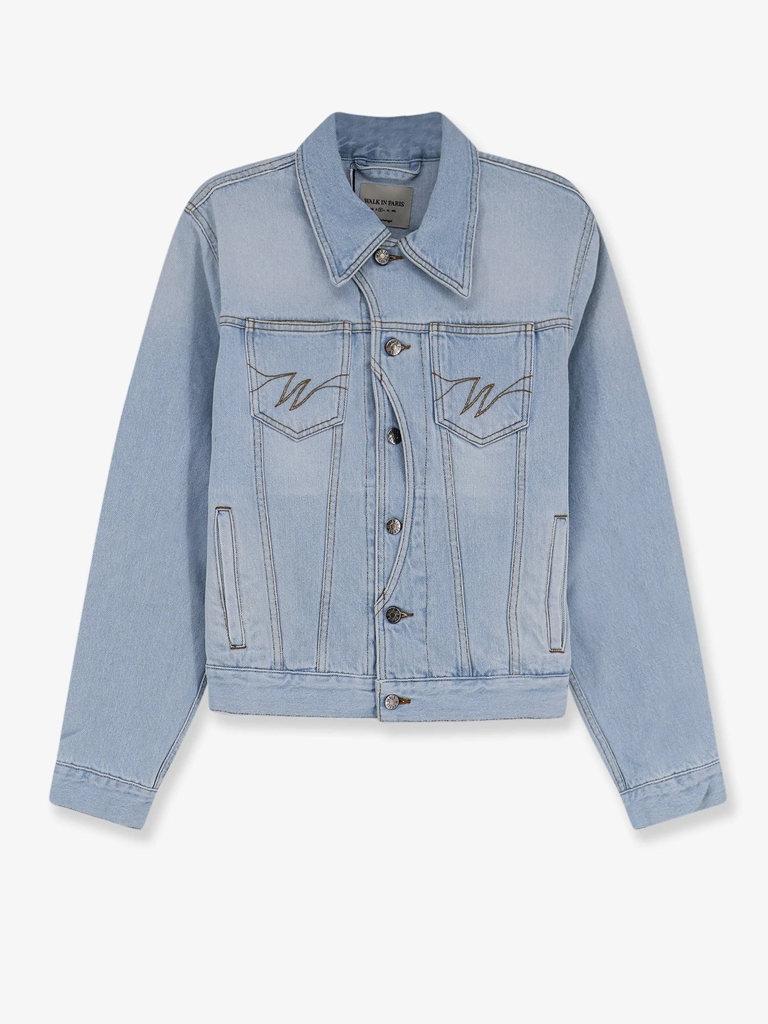 Walk In Paris Postman Blue Denim Jacket - 1