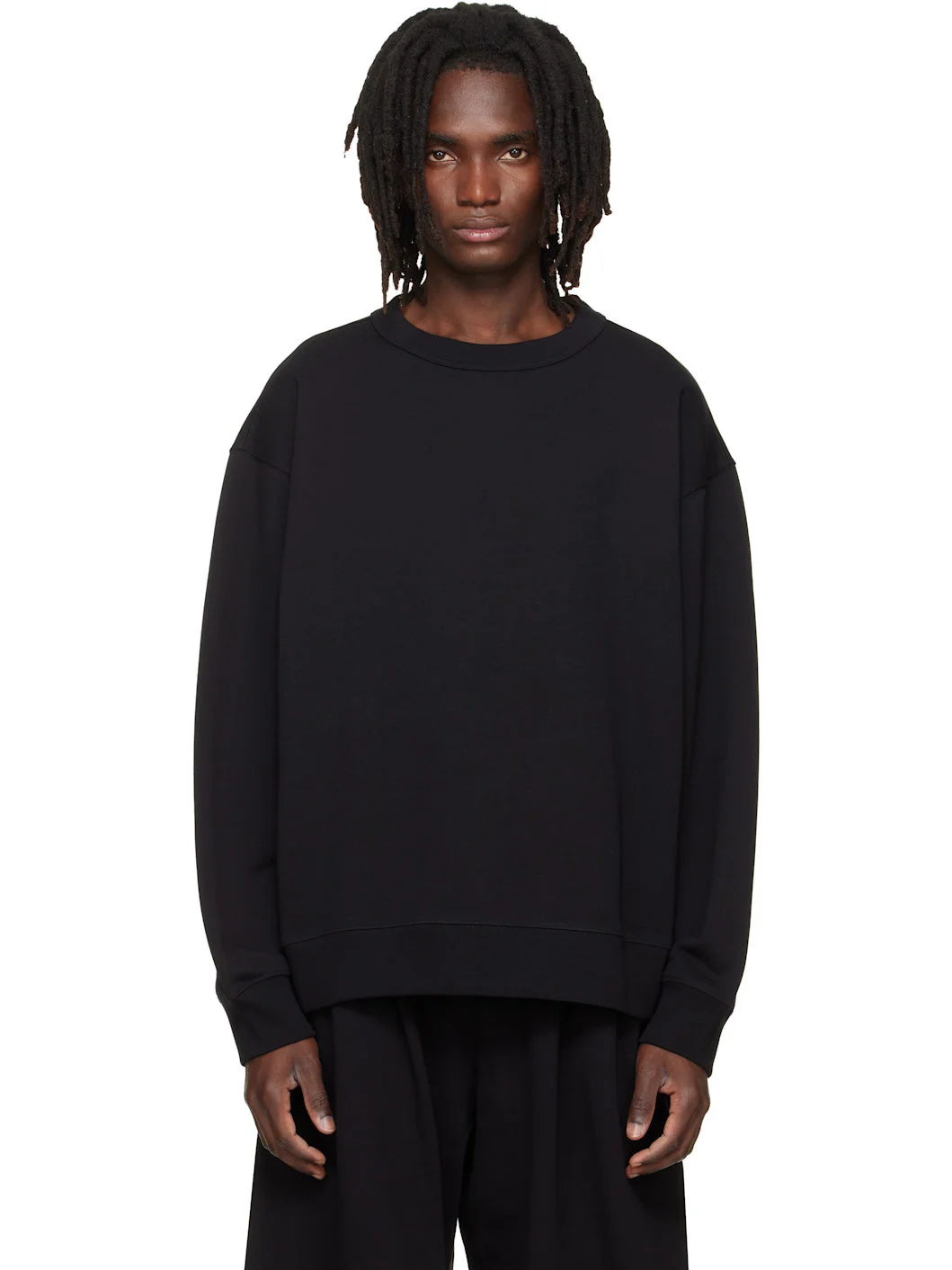 Black Oversized Sweatshirt - 1