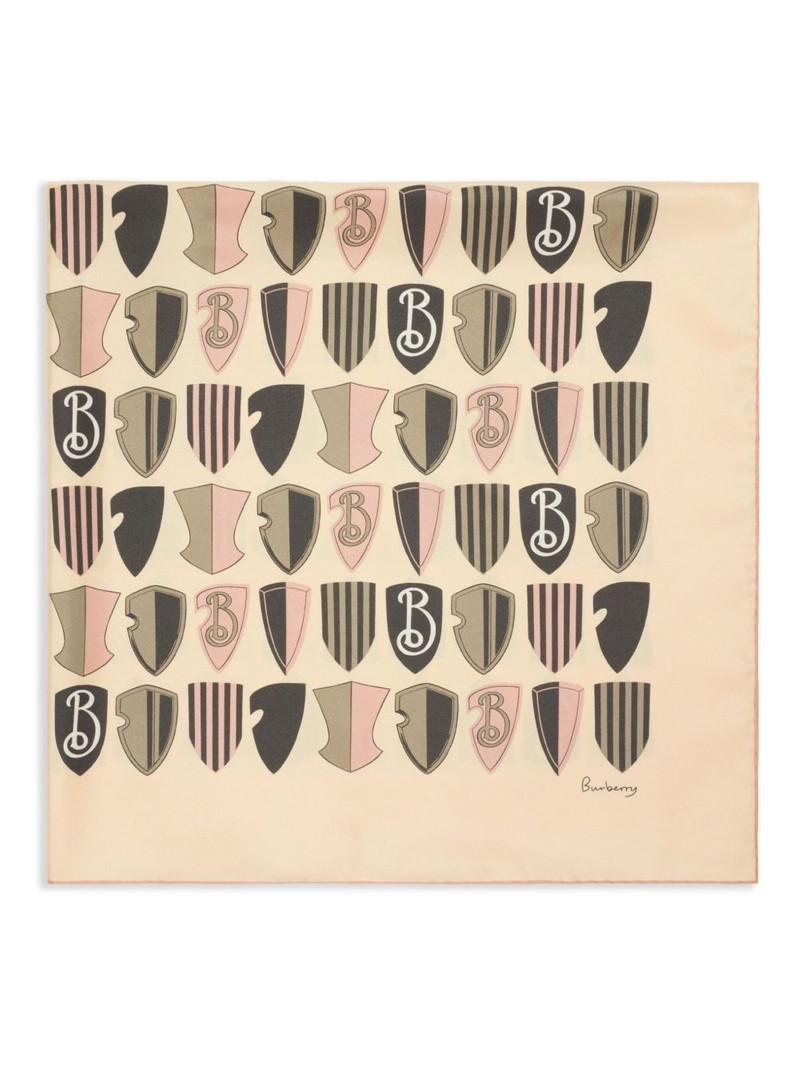 Burberry Shield silk scarf outlook