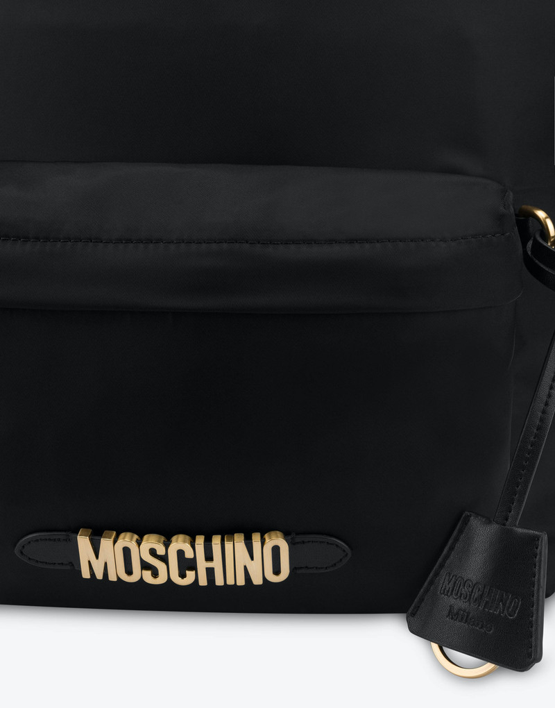 Moschino LETTERING LOGO NYLON BACKPACK outlook