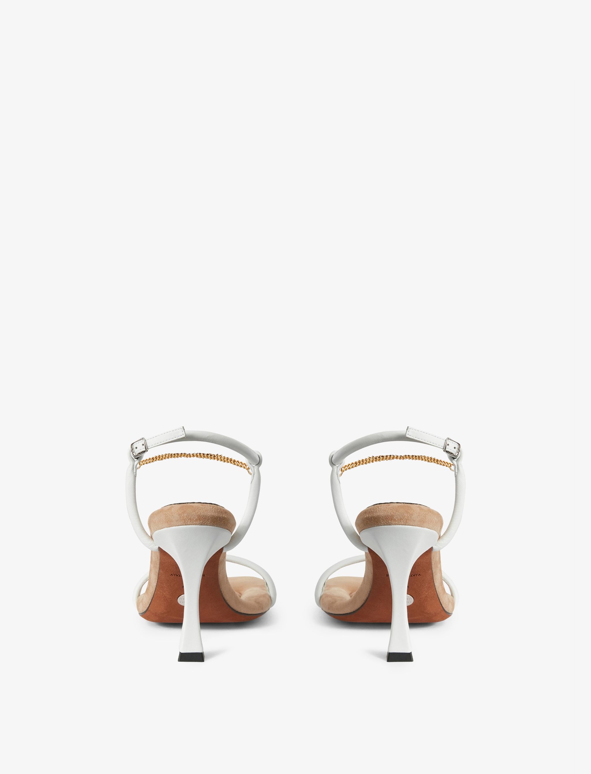 Square Padded Chain Sandals - 90mm - 3