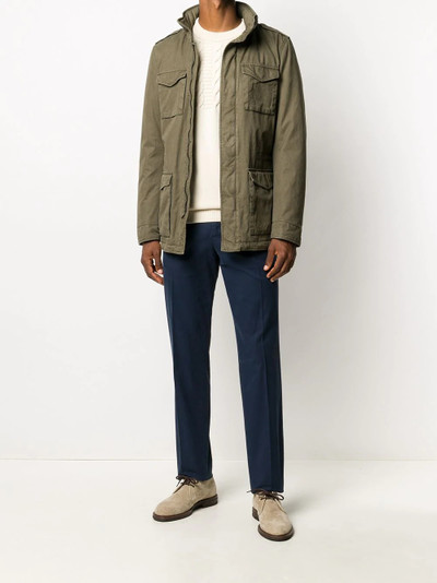 Herno padded military jacket outlook