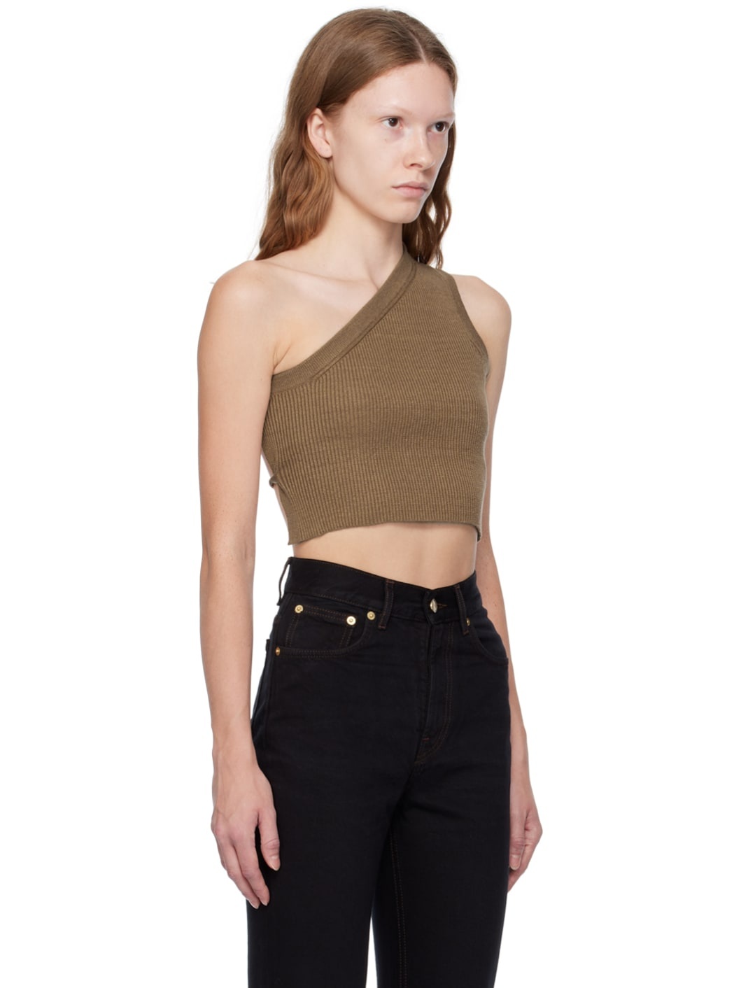 Brown 'La Maille Ascu' Tank Top - 2