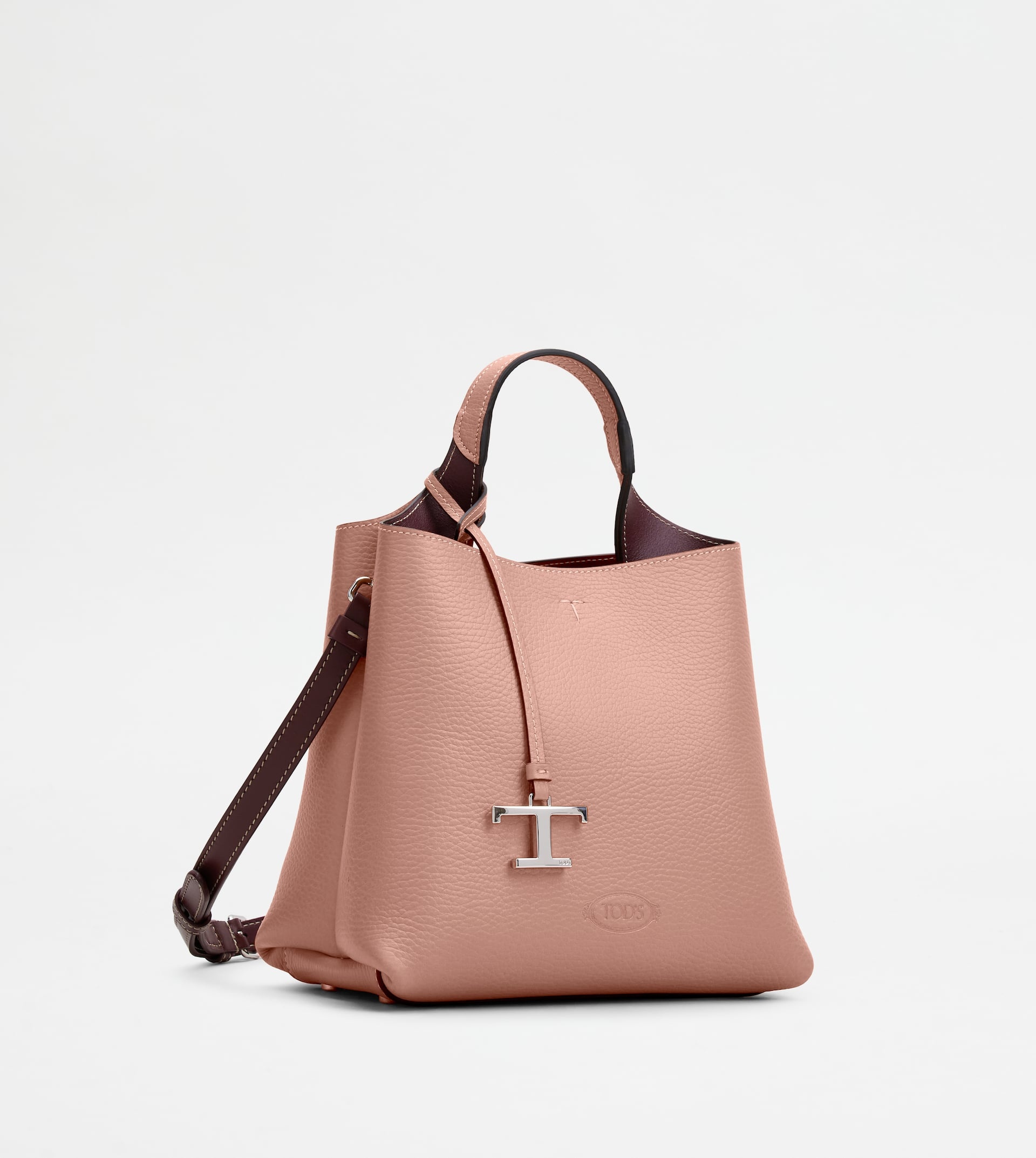 TOD'S BAG IN LEATHER MINI - PINK - 2