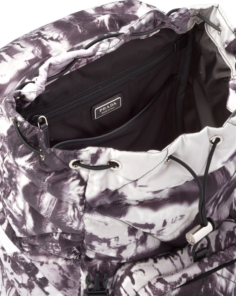 Printed Re-Nylon backpack 5