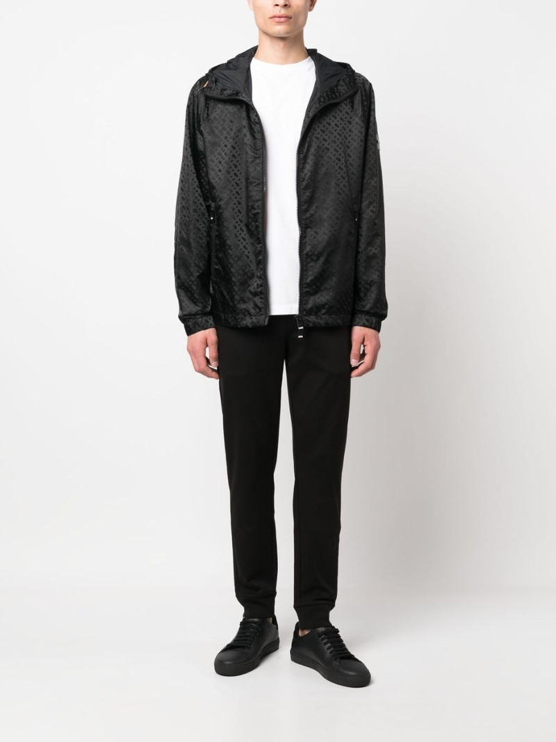 BOSS logo-patch slim track trousers outlook