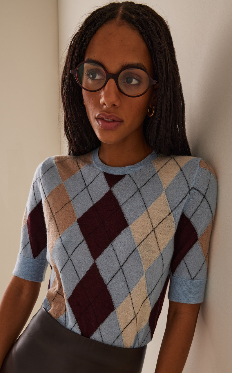 KHAITE x Oliver Peoples 2000RX Round-Frame Acetate Glasses black outlook