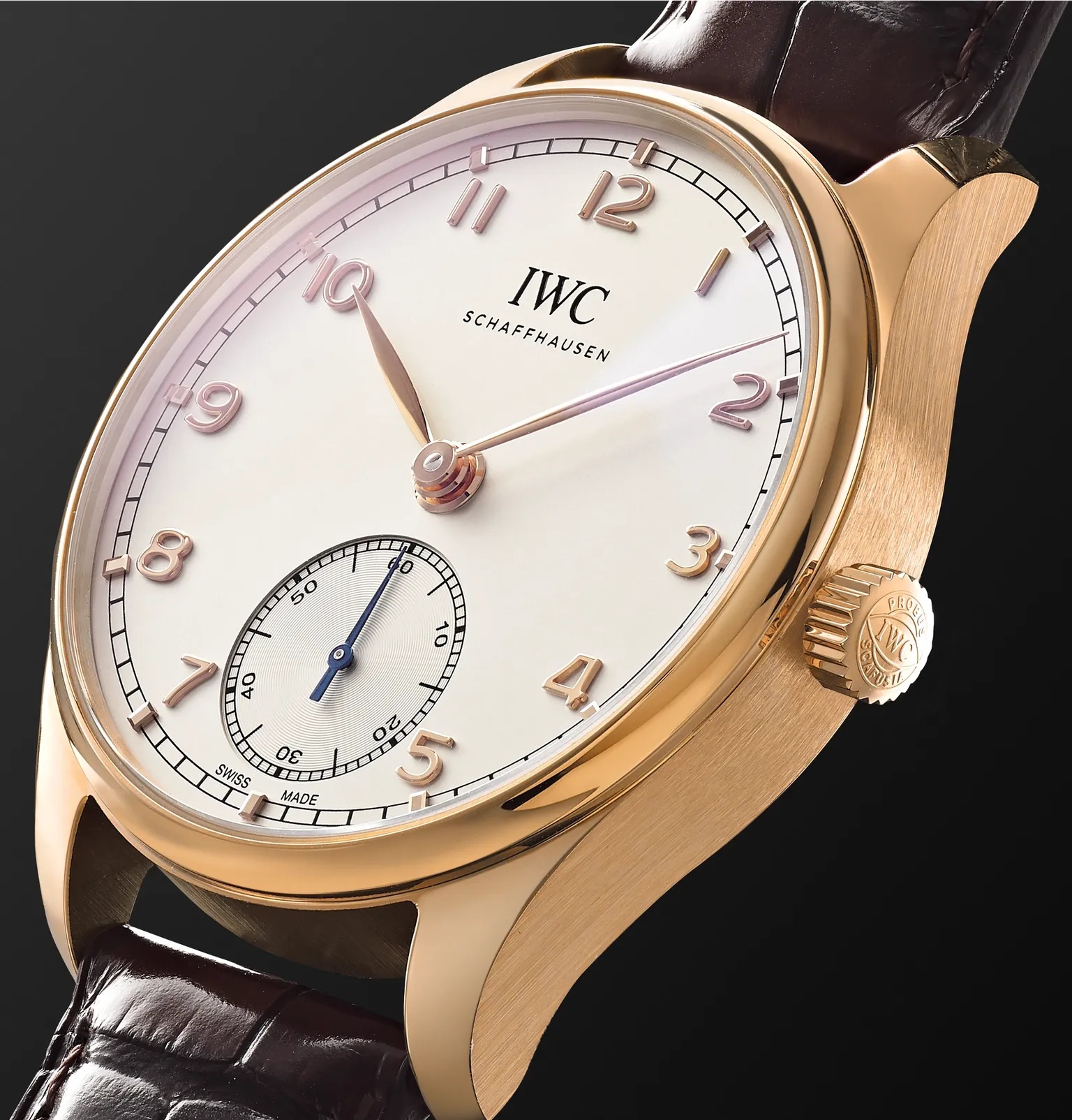 Portugieser Automatic 40.4mm 18-Karat Gold and Alligator Watch, Ref. No. IW358306 - 4