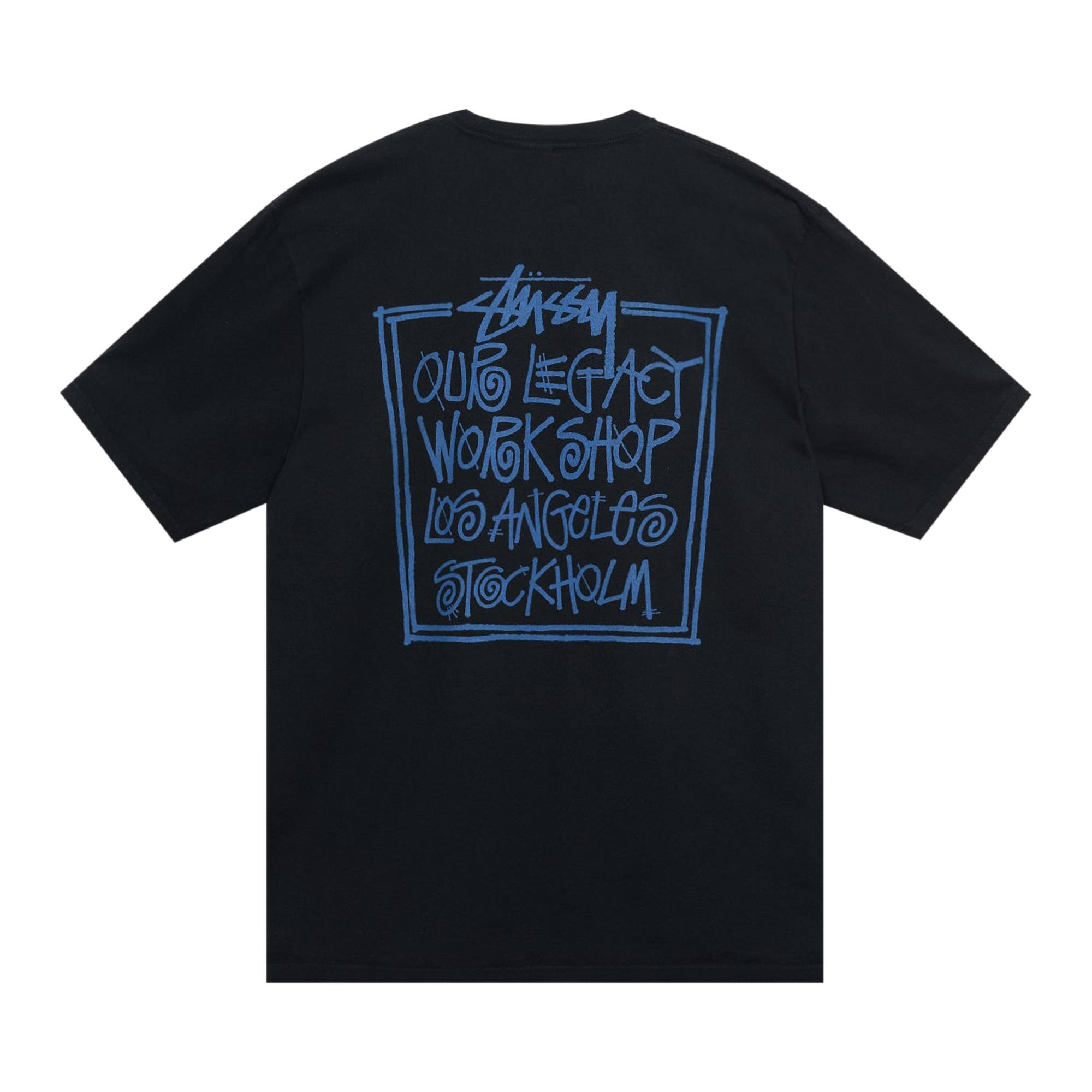 Stussy x Our Legacy Frame Pigment Dyed Tee 'Black' - 2