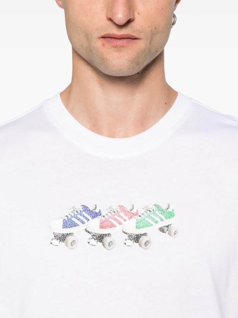 roller-skate print T-shirt 4