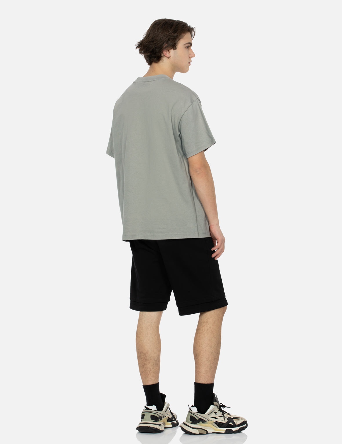 Seagull and Graffiti Logo Print Relax Fit T-Shirt - 4
