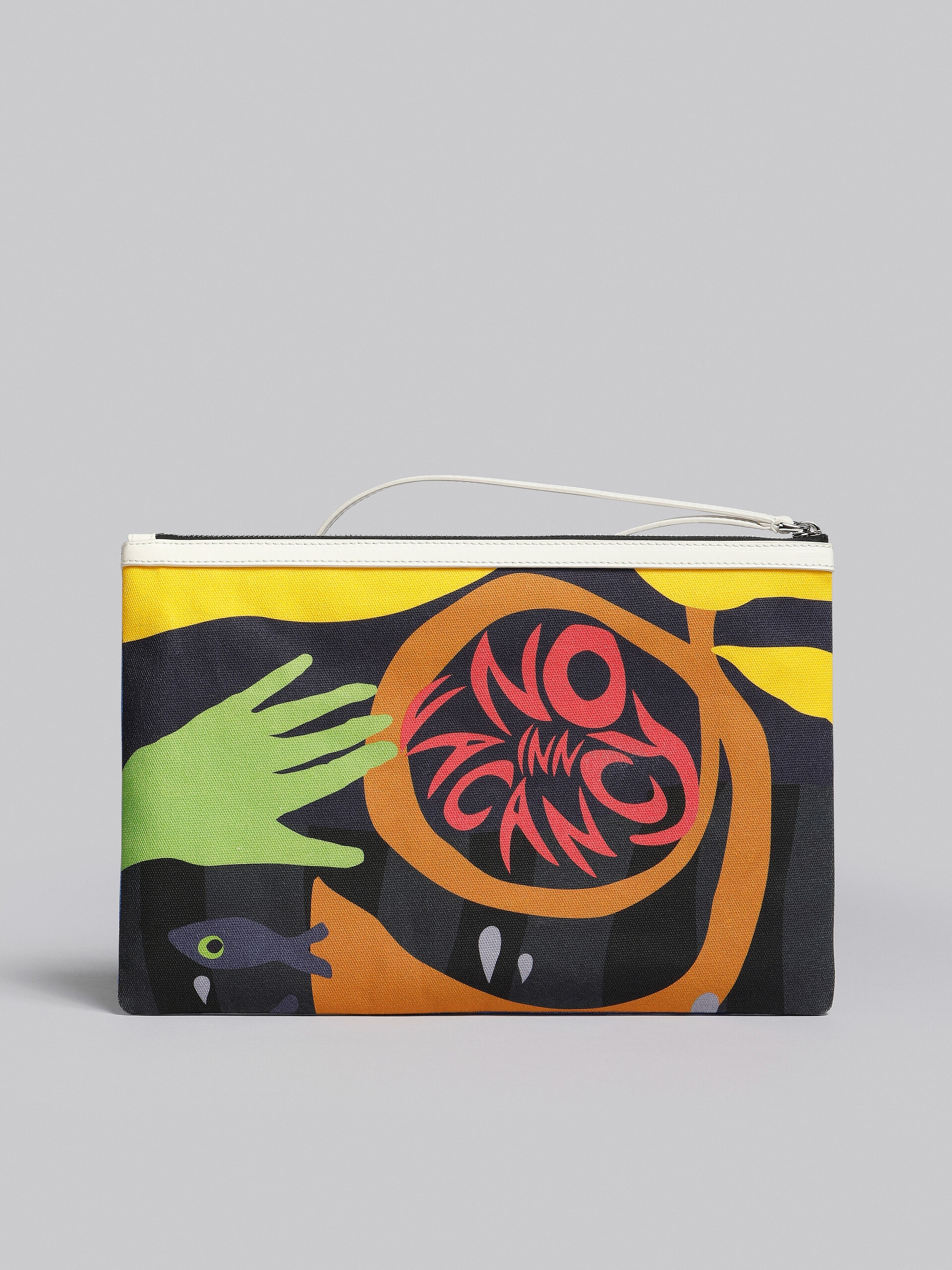 MARNI X NO VACANCY INN - POUCH IN COATED CANVAS WITH PRINT - 3